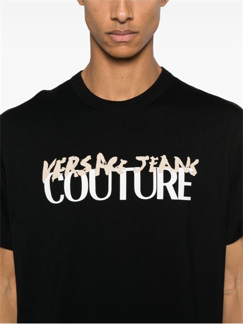 T-shirt uomo maniche corte Versace jeans Couture | 78GAHE06CJ00E899